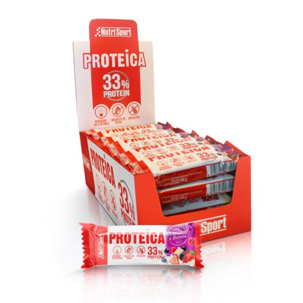 Barretta Proteica Cioccolato Bianco E Bacche Box 24 Unità