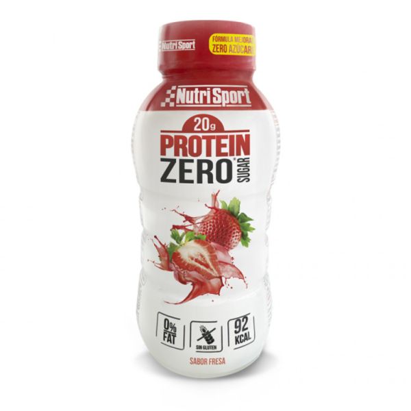 Bouteilles de shake Protein Zero Fraise Boîte 12