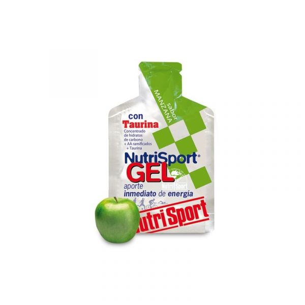 Apfel-Taurin-Gel Kasten 24 Einheiten - NUTRISPORT