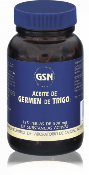 Aceite de Germen de Trigo 500 mg 125 perlas - GSN