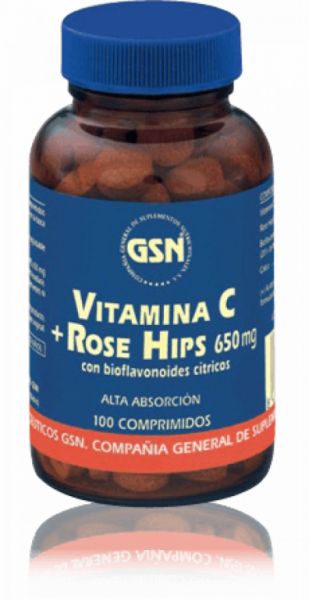 Vitamin C Rose Hisp 100 tablets - GSN