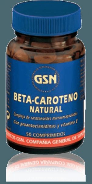 Bêta-carotène naturel 50 comprimés - GSN