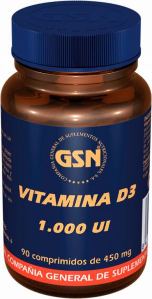 Vitamin D3 1000UI 90 tablets - GSN