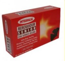 Acheter INTEGRALIA Mémorandum Senior Ginkgo Biloba 20 ampoules x 10 ml Par 22,45€