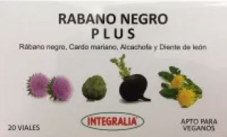 Comprar INTEGRALIA Rábano Negro Plus 20 viales Por 20,55€