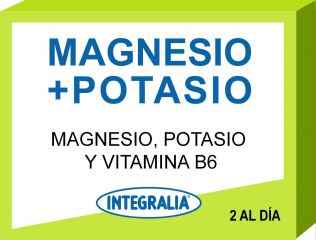 Comprar INTEGRALIA Magnesio + Potasio + Vitamina  B6 60 cápsulas Por 8,65€