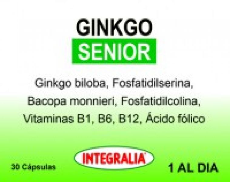 Ginkgo Senior 30 cápsulas - INTEGRALIA