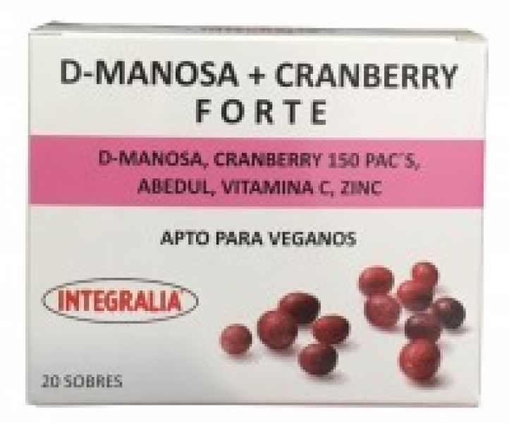 D - Mannose + Canneberge 20 sachets - INTEGRALIA