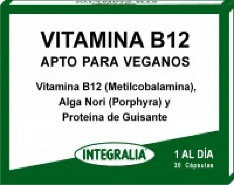 Vegan Vitamin B12 30 capsules - INTEGRALIA