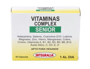 Comprar INTEGRALIA Vitaminas Complex Senior 30 cápsulas Por 10,75€