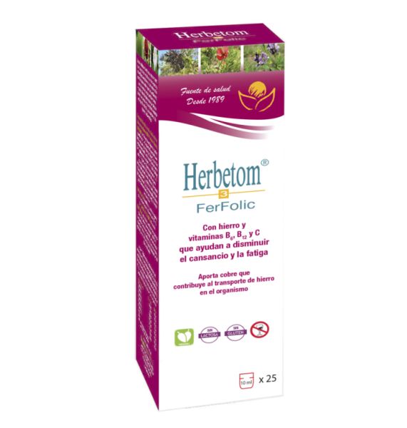 Herbetom 3 Ferfolic Jarabe 250 ml - BIOSERUM