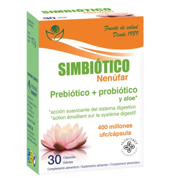 Simbiótico Nenúfar Prebiotico + Probiótico 30 Cápsulas