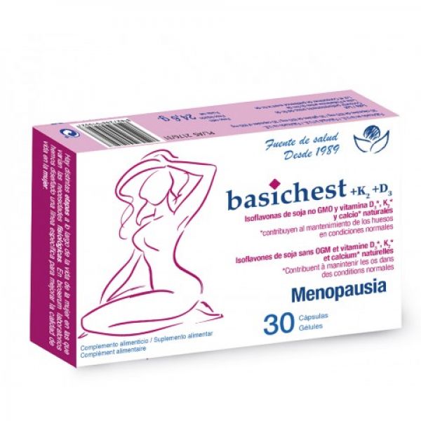 Basicchet K2+D3 Ménopause 30 Gélules - BIOSERUM