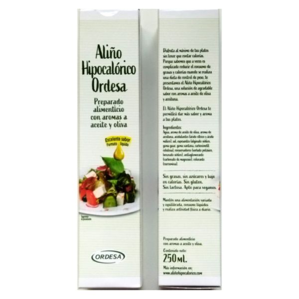 Huile de vinaigrette hypocalorique 250 ml - ORDESA Img 2