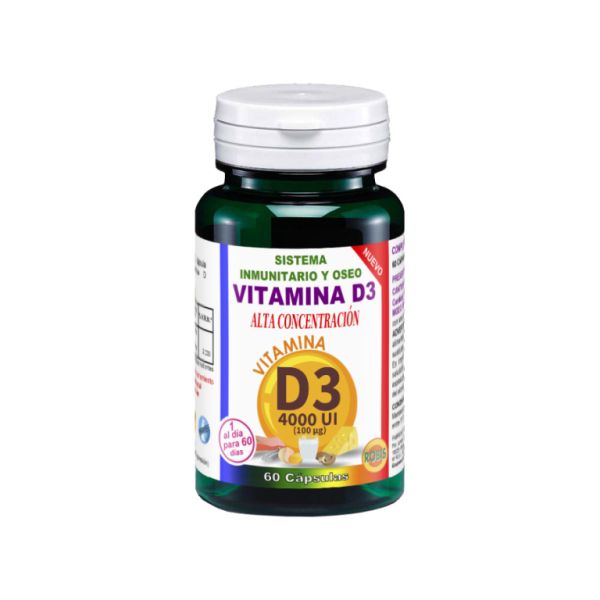 D-VITAMIN 3 FLASKA MED 60 kapslar - ROBIS