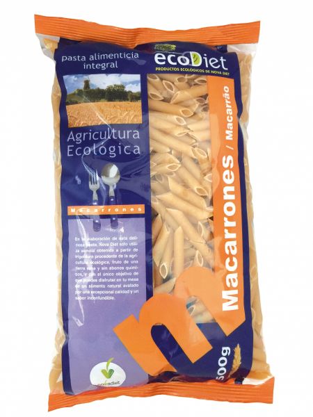 ECODIET HELA MAKARONER 500 g - NOVADIET