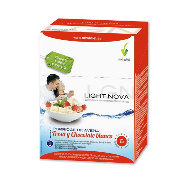 LIGHT NOVA PORRIDGE AARDBEI 6 zakjes - NOVADIET