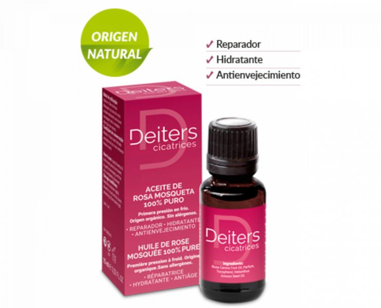 100% Pure Rosehip Oil 15 ml - DEITERS