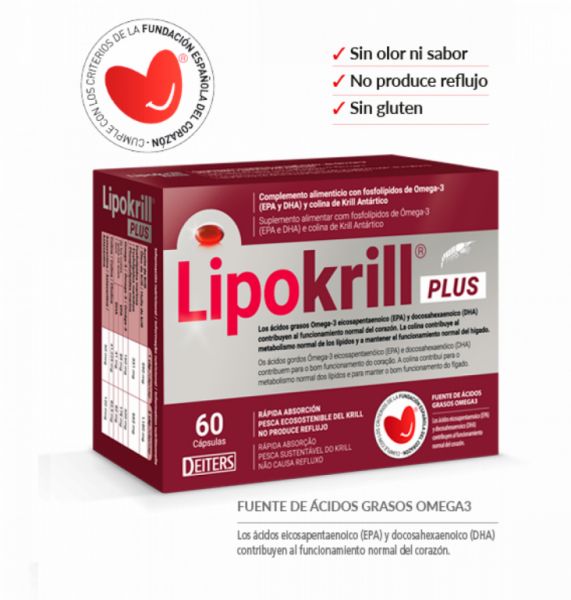 Lipokrill Plus 60 Cápsulas - DEITERS