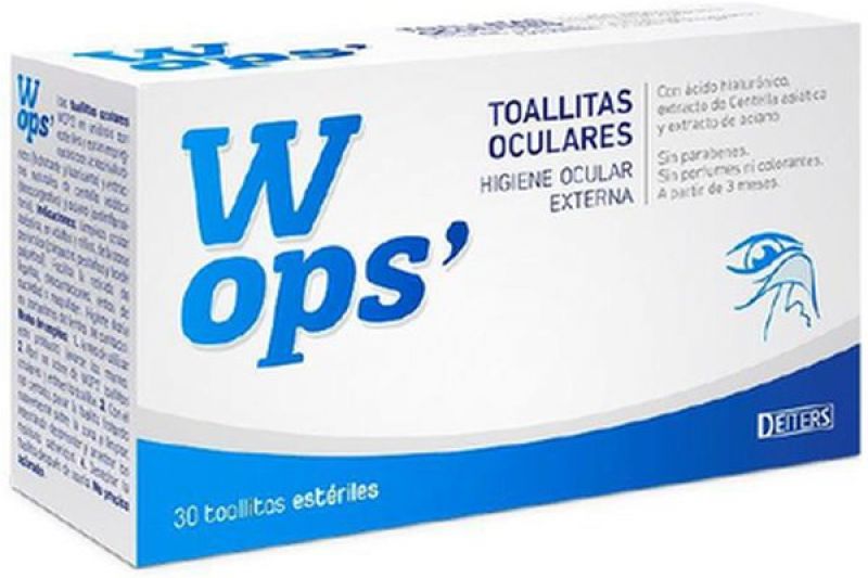 Lenços para os olhos Wops 30 unidades - DEITERS