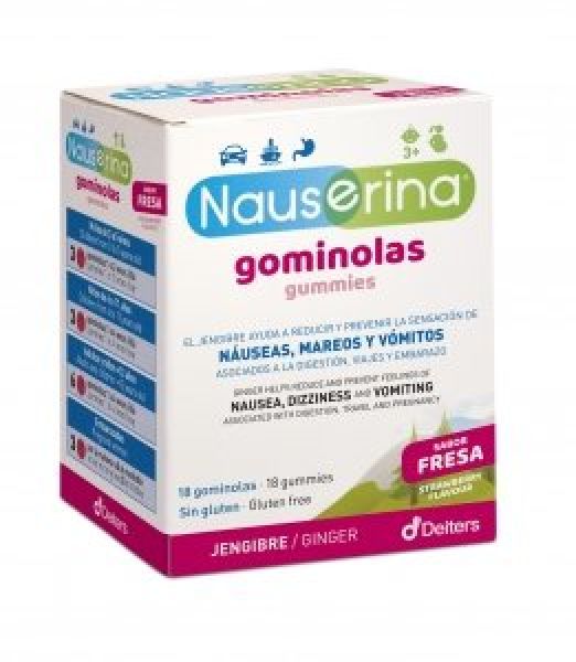 Nauserina 18 Gominolas Sabor Fresa - DEITERS