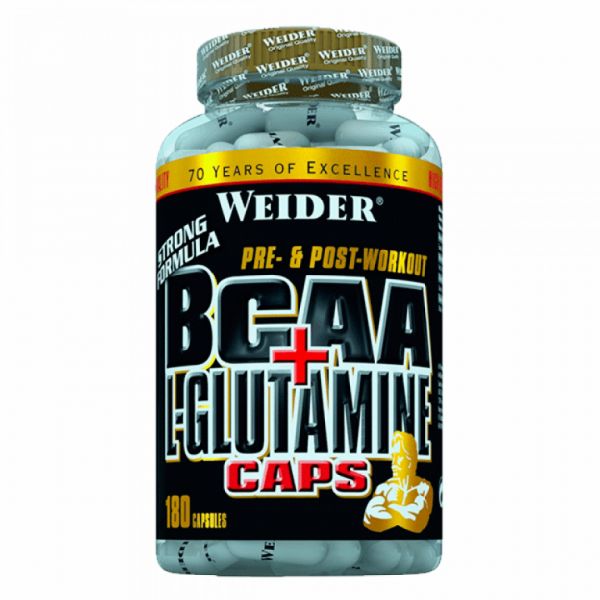 BCAA+L-GLUTAMIN (CAPS) 180 KAPSELN - WEIDER