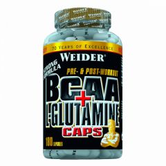 Buy WEIDER BCAA + L-GLUTAMINE (CAPSULES) 180 CAPS By 44,99€