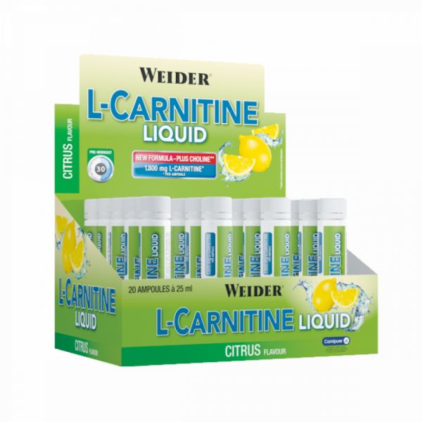 BLISTERS DE L-CARNITINE CITRON 20 AMP - WEIDER