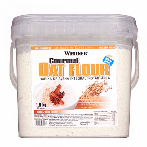 OAT GOURMET FLOUR ARRÒS AMB LLET 1,9 KG - WEIDER