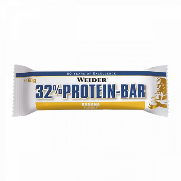 32% BARRE PROTÉINÉE BANANE 60 G - WEIDER