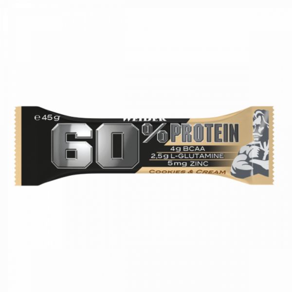 60% EIWITREPEN KOEKJES & ROOM 45 G - WEIDER