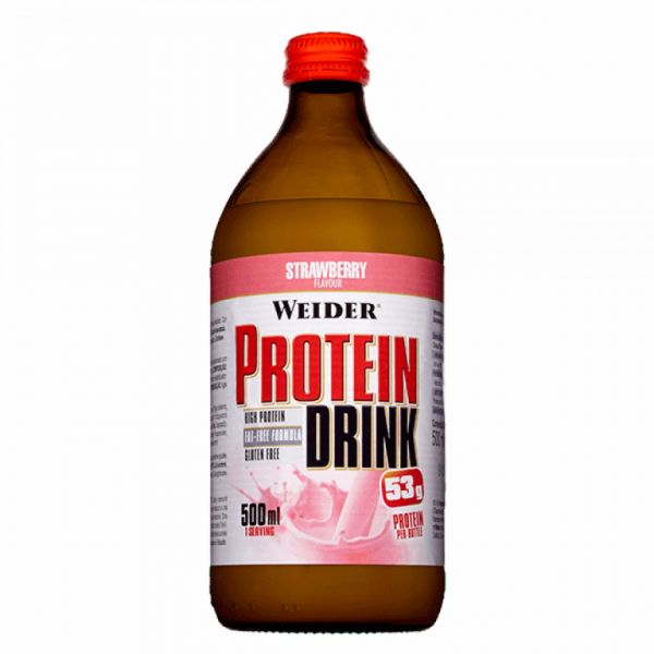 PROTEIN DRINK STRAWBERRY 500 ML - WEIDER