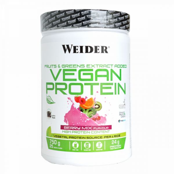 VEGAN PROTEIN SENZA GLUTINE-SENZA MIX DI BACCHE DI SOIA 750 G