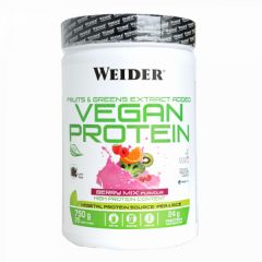 Buy WEIDER VEGAN PROTEIN WITHOUT GLUTEN-WITHOUT SOY BERRY MIX 750 G By 31,35€