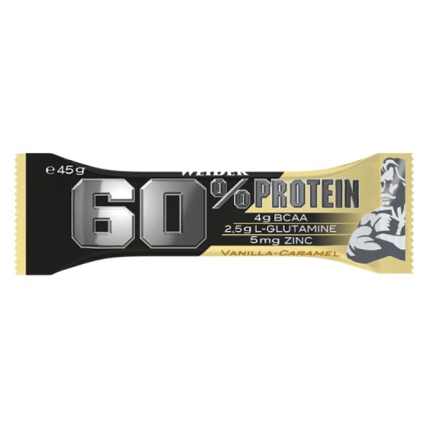 PROTEIN BAR VAINILLA -CARAMEL 60% 45 G - WEIDER