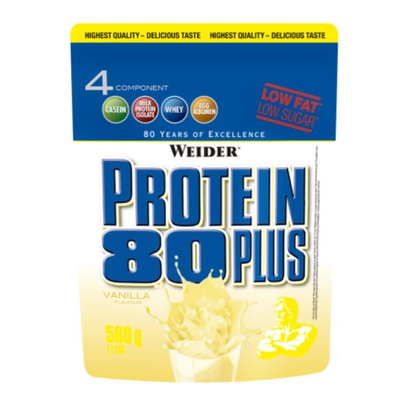 PROTÉINE 80 PLUS VANILLE 500 G - WEIDER