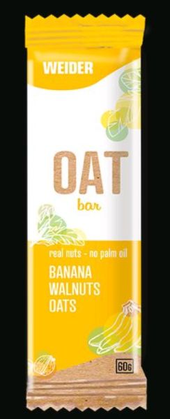 UD. OAT BARRITA BANANA -WALNUTS 60 g - WEIDER