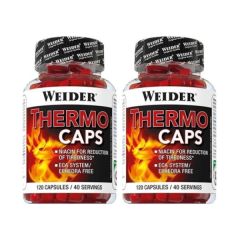 Buy WEIDER Thermo Caps 120 Capsules Duo Pack (2 Containers of 120 Capsules) By 33,99€