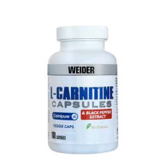 Buy WEIDER L-Carnitine and Black Pepper 100 Vegetable Capsules By 23,49€