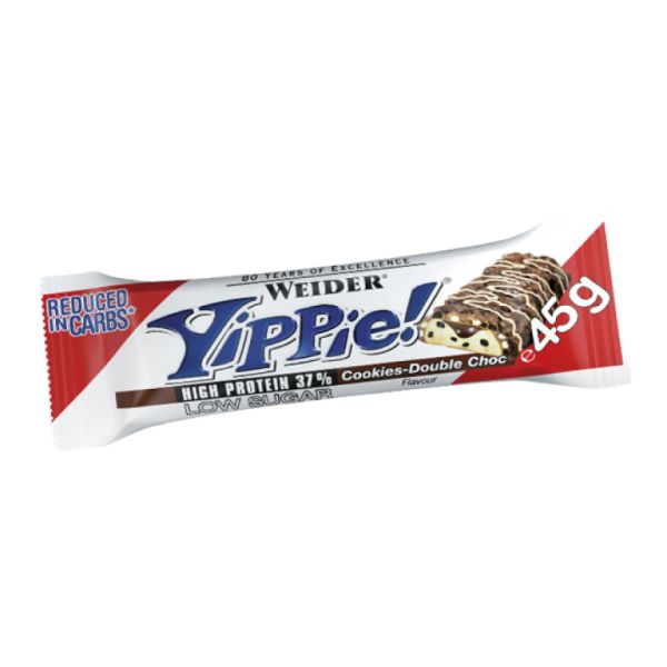 Yippie Bar Cookies Cream 45 g Box 12 Einheiten