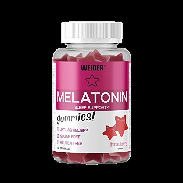 GUMMIES MÉLATONINE (FRAISE) 60 gummies - WEIDER