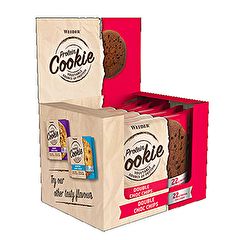 Acheter WEIDER BOÎTE 12 UNITÉS BISCUIT PROTÉINÉ DOUBLE PÉPITES DE CHOCO 90 g Par 34,68€