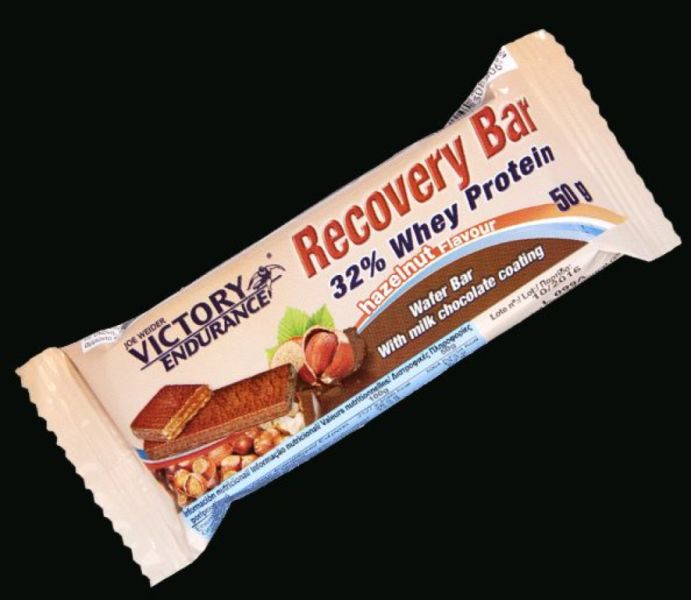 Recovery Bar 32% Vassleprotein Hasselnöt 50 g Box 12 enheter