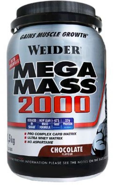 Mega Mass 2000 Chocolade 1,5 Kg - MEGA MASS