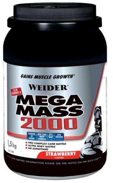 Mega Mass 2000 Aardbei 1,5 Kg - MEGA MASS