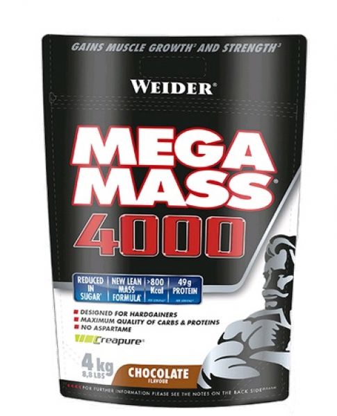 Mega Mass 4000 Chocolade Nieuwe Formule Zak 4 Kg