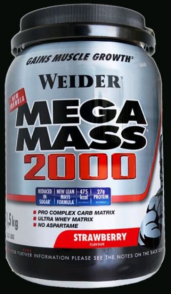 Mega Mass 4000 Fraise Sachet Nouvelle Formule 4 Kg