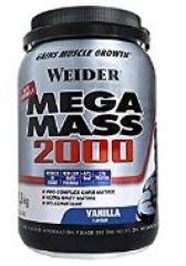 Comprar MEGA MASS Mega Mass 2000 Baunilha 1,5 kg Por 34,90€