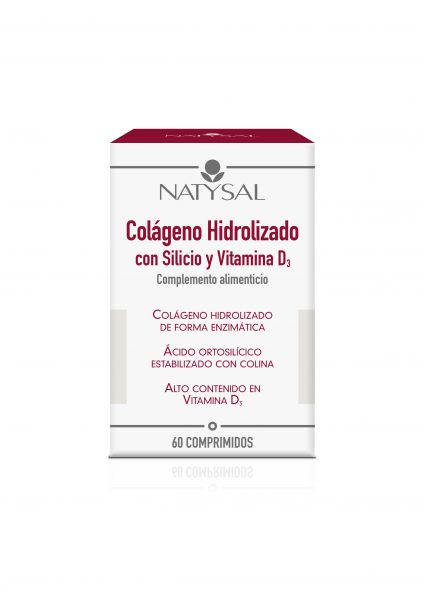 COLÁGENO COM SILICONE VIT D3 60 COMP - NATYSAL