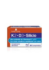 Buy NATYSAL VITAMIN K2 + D3 + SILICON 60 Comp By 29,90€